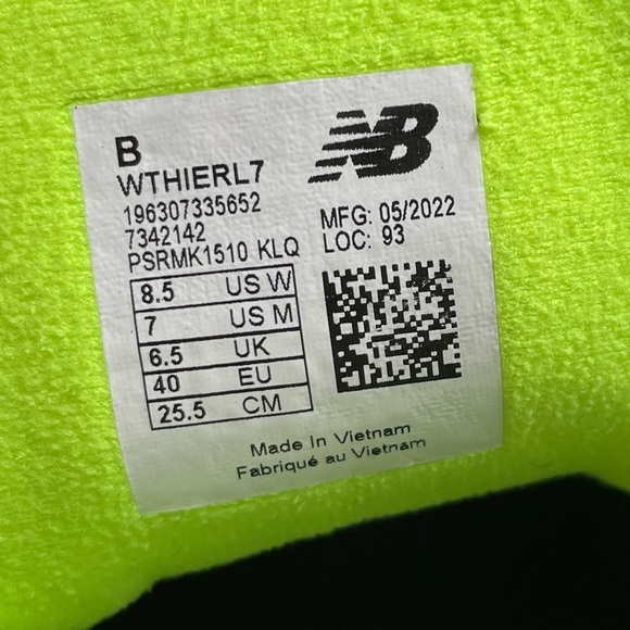 New Balance Fresh Foam X Hierro V7 Running Shoe Green/Indigo M7 W8.5 Goretex - Picture 4 of 10